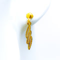 Special Striking Lightning 22k Gold Earrings 