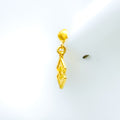 Symmetrical Geometric 22k Gold Earrings 