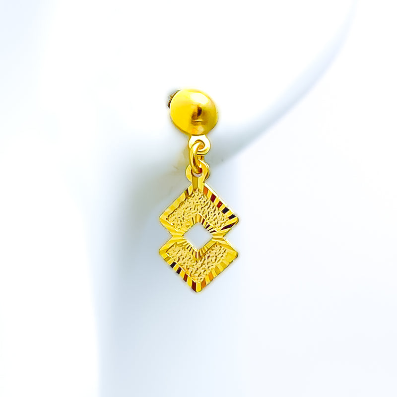 Elegant High-Finish 22k Gold Earrings