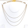 Dazzling Chic 22K Two-Tone Gold Chain