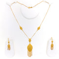 Special Upscale Marquise 21k Necklace Set 