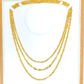 Light Weight Textured 22k Gold Italian Chain - 22"