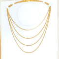 Chic Flat 22K Gold Two-Tone Chain- 20"  