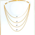 Chic Flat 22K Gold Two-Tone Chain - 22"