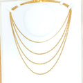 Chic Flat 22K Gold Two-Tone Chain - 18" 