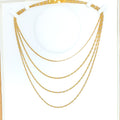 Chic Flat 22K Gold Two-Tone Chain - 22"  