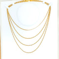 Chic Flat 22K Gold Two-Tone Chain - 22"  