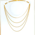 Chic Flat 22K Gold Two-Tone Chain - 16"    