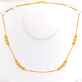 Magnificent Striped Bead 22k Gold Necklace 