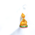 Classical Attractive 22K Gold Antique Temple Earrings