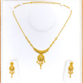 Majestic Dome Tasseled 22k Gold Necklace Se