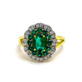 Extravagant Glossy 18K Gold + Diamond Ring 