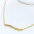 Dazzling Decorative 18k Gold + Diamond Necklace 