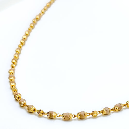 Opulent 22k Gold Tulsi Necklace 