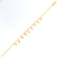 Plush Charming 22K Gold Charm Bracelet
