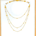 Wavy Orb 22K Two-Tone Gold Chain - 22"  