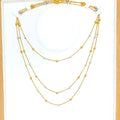 Wavy Orb 22K Two-Tone Gold Chain - 20"
