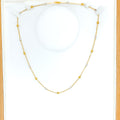 Wavy Orb 22K Two-Tone Gold Chain - 16"   