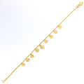 Delicate Attractive 22K Gold Charm Bracelet