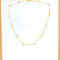 Sand Finish Orb 22K Two-Tone Gold Chain - 18"       