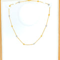 Sand Finish Orb 22K Two-Tone Gold Chain - 22"