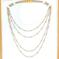 Intricate Trendy 22K Two-Tone Gold Chain - 22"