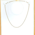 Dazzling Chic 22K Two-Tone Gold Chain - 18"
