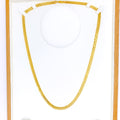 Flat Cuban Link 22k Gold Chain - 24" 