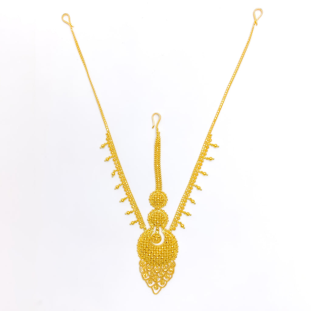 Glamorous Detailed 22k Gold Matha Patti – Andaaz Jewelers