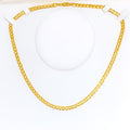 Smooth Finish Cuban Link 22k Gold Chain - 18"    