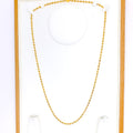 Upscale Noble 22k Gold Bead Chain - 26"         