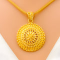 Lavish Mandala Dome 22k Gold Pendant