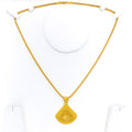 Tasteful Trendy Fanned 22k Gold Pendant