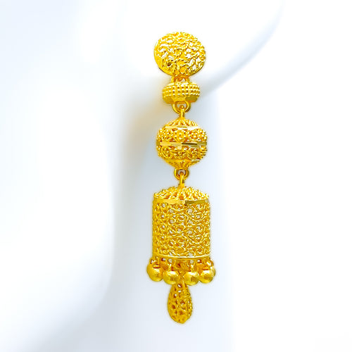 glistening-dangling-22k-gold-earrings