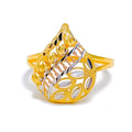 Dressy Orb Ball 22K Gold Drop Ring 