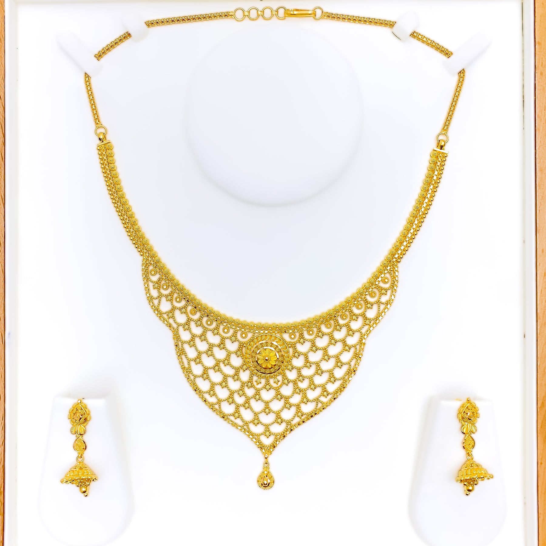 Alizé - 22K Gold Plated Long Chain, Gulaal Ethnic Indian Designer Jewels, Buy Necklace Online