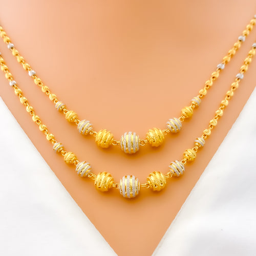 Mesmerizing Rich 22k Gold Lara Necklace Set 