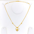 Captivating Heart 22k Gold Necklace