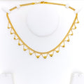 Dressy Beaded 22k Gold Necklace