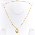 Ethereal Apple Drop 22k Gold Necklace