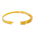Twisted Glistening 22k Gold Bangle Bracelet