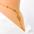 Delightful Delicate CZ 22k Gold Necklace