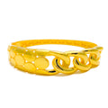 High Finish Asymmetrical 22k Gold Bangle Bracelet
