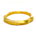 Twisted Cutwork 22k Gold Bangle Bracelet