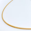 Extra Thin Two-Tone 22K Gold Fox Chain