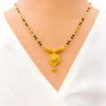 Upscale Intricate Floral 22k Gold Mangal Sutra 