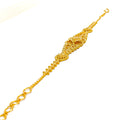 Geometric Mesh Flower 22k Gold Bracelet