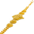 Timeless Striped Motif 22k Gold Bracelet