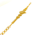 Timeless Striped Motif 22k Gold Bracelet