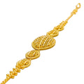 Iconic Oval Striped 22k Gold Bracelet